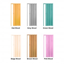Aman Deluxe PVC Folding Door/Toilet/Bathroom Door 5.0MM (T) 31" (W) x 82" (H)