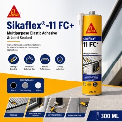 Sika Sikaflex-11 FC+ Multipurpose Elastic Adhesive & Joint Sealant 300ML - Black/Concrete Grey/ White