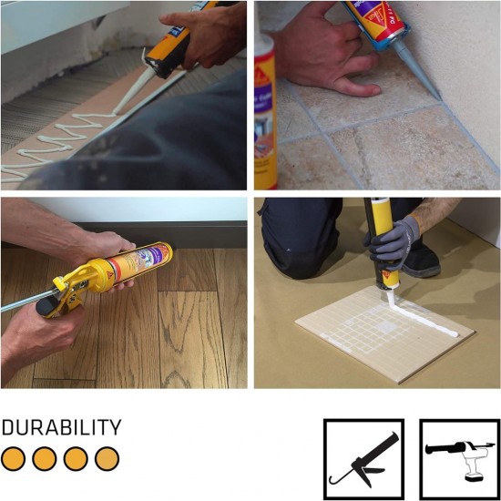 Sika Sikaflex-11 FC+ Multipurpose Elastic Adhesive & Joint Sealant 300ML - Black/Concrete Grey/ White Sika Sikaflex-11 FC+ Multipurpose Elastic Adhesive & Joint Sealant 300ML - Black/Concrete Grey/ White