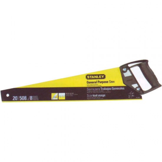 Stanley 20-081 Crosscut Plastic Handle Saw 20" Stanley 20-081 Crosscut Plastic Handle Saw 20"