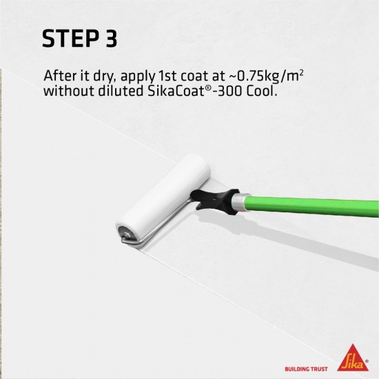 SikaCoat 300 Cool Multipurpose Elastic Acrylic Based Liquid Applied Membrane 20KG (Grey/White)