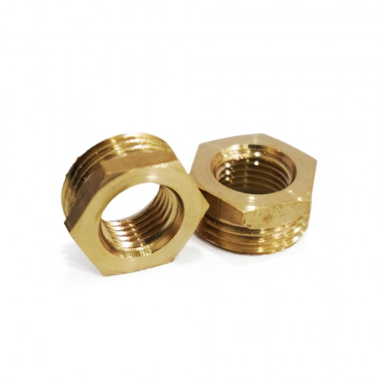 Brass Tube Fittings Reducing Bush 1/4" (F) x 1/2" (M)   (P046)