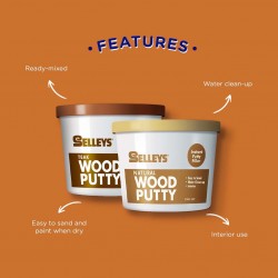 Selleys Wood Putty - Natural/Teak (500g)