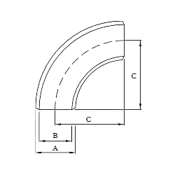 SGP Fittings 90º Long Radius Elbow 1/2" SGP Fittings 90º Long Radius Elbow 1/2"