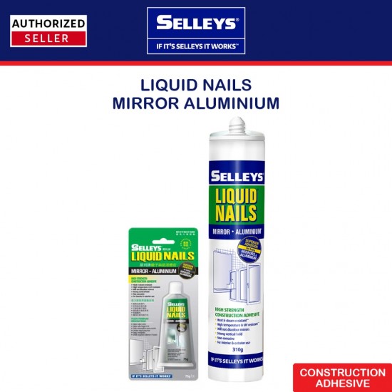 Selleys Liquid Nails Mirror Aluminium 75g/310g