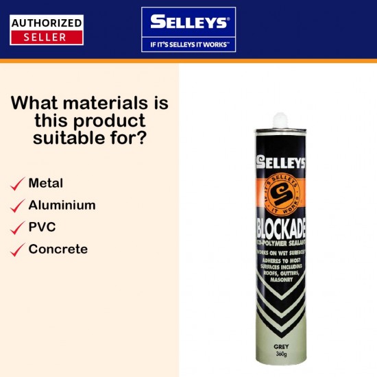 Selleys Blockade Roofing & Gutter Sealant 360g - Grey