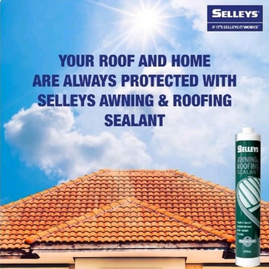 Selleys Awning & Roofing Sealant 400ml - Black/Grey