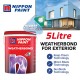 Nippon Paint Weatherbond Water-Based Paint For Exterior 5L Nippon Paint Weatherbond Water-Based Paint For Exterior 5L