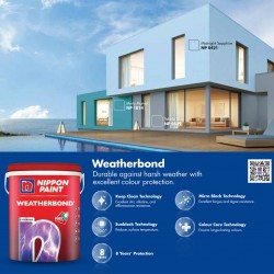 Nippon Paint Weatherbond Water-Based Paint For Exterior 5L 