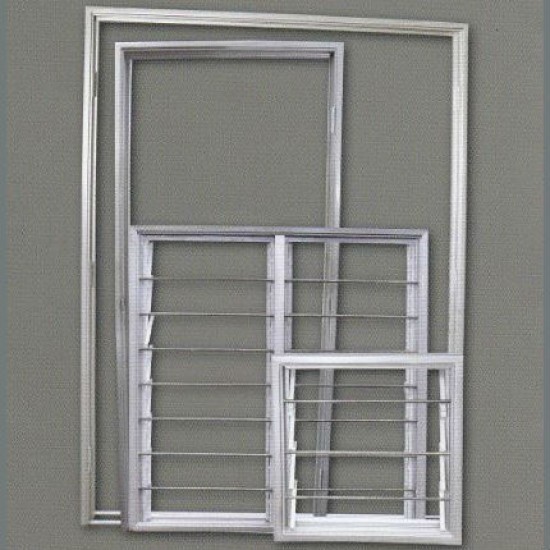 THI Electro Galvanized (EG) Metal Window Frame 0.8MM (T) x 130MM (PS) with Adjustable Louvres & Security Bars 4' (W) x 4' (H) THI Electro Galvanized (EG) Metal Window Frame 0.8MM (T) x 130MM (PS) with Adjustable Louvres & Security Bars 4' (W) x 4' (H)