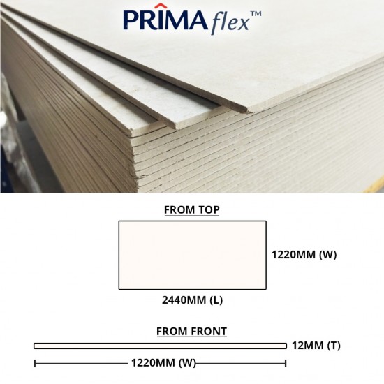 Saint-Gobain Prima Flex Multi Functions Board 12MM (T) x 1220MM 4' (W) x 2440MM 8' (L) Saint-Gobain Prima Flex Multi Functions Board 12MM (T) x 1220MM 4' (W) x 2440MM 8' (L)