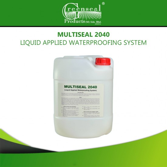 Greenseal Multiseal 2040 Liquid Applied Waterproofing System 20L Greenseal Multiseal 2040 Liquid Applied Waterproofing System 20L