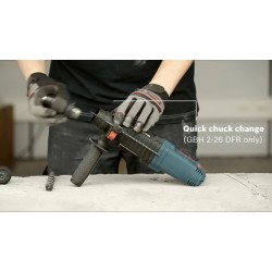 Bosch GBH 2-26 DFR Rotary Hammer Professional with SDS-Plus 3-Modes with Quick Chuck Change 800W (061125476C)