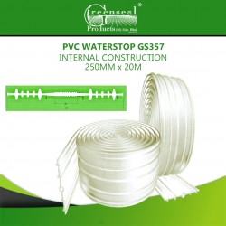 Greenseal PVC Waterstop GS357 Internal Construction Joints 250MM (W) x 20M (L)