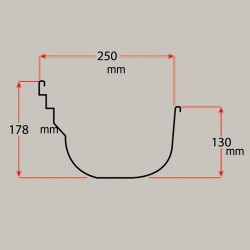 Arensi-Marley XPERT F525 Gutter 5.8M (White)