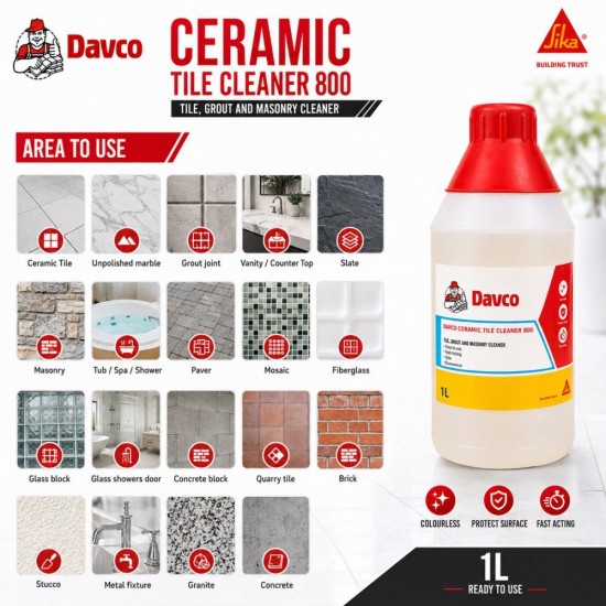 Davco CTC 800 Ceramic Tile Cleaner 1L Davco CTC 800 Ceramic Tile Cleaner 1L