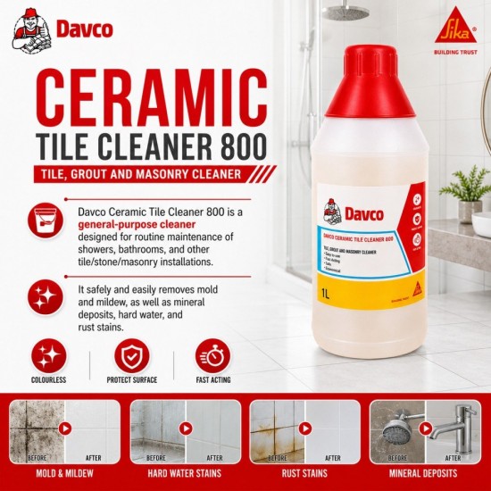 Davco CTC 800 Ceramic Tile Cleaner 1L Davco CTC 800 Ceramic Tile Cleaner 1L