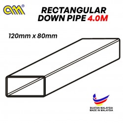 Arensi-Marley UPVC Rectangular Down Pipe (RDP) 120MM (W) x 80MM (H) x 4.0M (L)