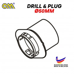 Arensi-Marley Rectangular Down Pipe Drill & Plug 50MM (D)