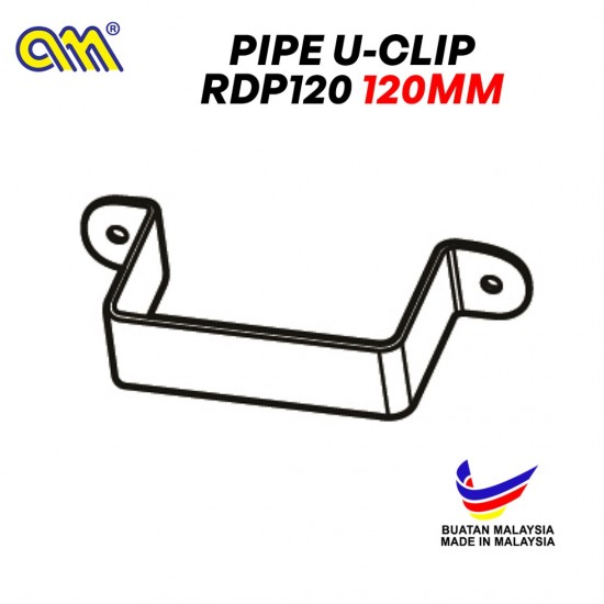 Arensi-Marley Rectangular Down Pipe Fitting RDP120 Pipe U-Clip 120MM Arensi-Marley Rectangular Down Pipe Fitting RDP120 Pipe U-Clip 120MM