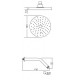 Aimer AMSH-6106 Rain Shower With Arm
