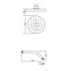Aimer AMSH-6206 Rain Shower With Arm