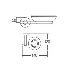 Aimer AMBA-2305 Soap Dish Holder With Glass