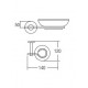 Aimer AMBA-2305 Soap Dish Holder With Glass