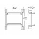 Aimer AMBA-83800 Double Glass Shelf 392MM (L)
