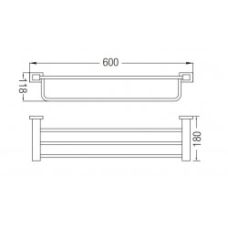 Aimer AMBA-83802 Towel Rack 600MM (L)