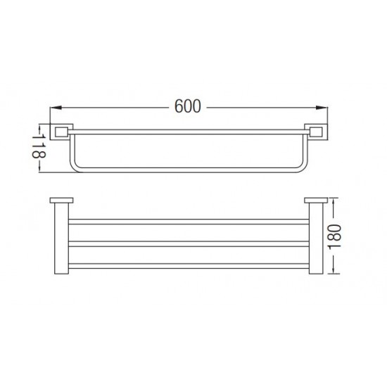 Aimer AMBA-83802 Towel Rack 600MM (L)