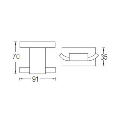 Aimer AMBA-83810 Towel Twin Hook
