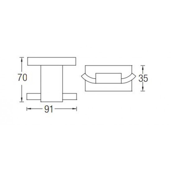 Aimer AMBA-83810 Towel Twin Hook