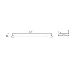 Aimer AMBA-83812 Glass Shelf 500MM (L)