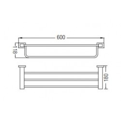 Aimer AMBA-85802 Towel Rack 600MM (L)