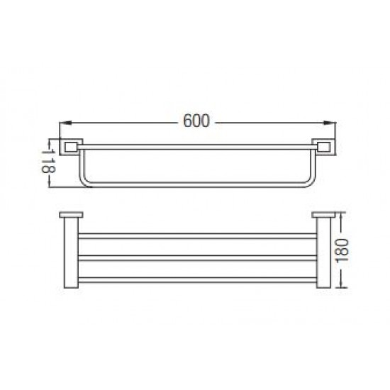 Aimer AMBA-85802 Towel Rack 600MM (L)