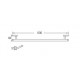 Aimer AMBA-85803 Single Towel Rail 600MM (L)