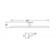 Aimer AMBA-85803A Single Towel Rack 600MM (L)
