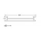Aimer AMBA-85804 Double Towel Rack 600MM (L)