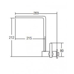 Aimer AMFC-203 Kitchen Wall Sink Tap