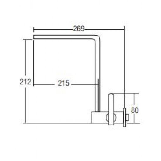 Aimer AMFC-203 Kitchen Wall Sink Tap