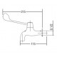 Aimer AMFC-5754 Elbow Line Basin Pillar Tap