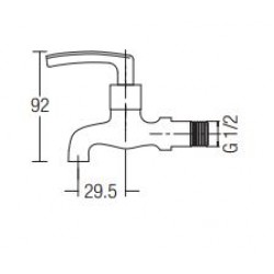 Aimer AMFC-1952 Wall Bib Tap