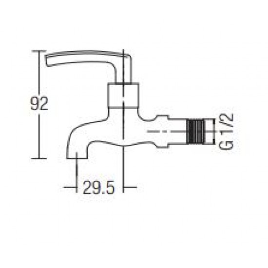 Aimer AMFC-1952 Wall Bib Tap