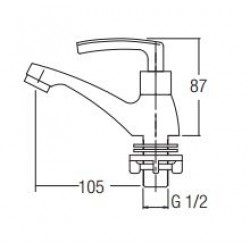 Aimer AMFC-1955 Basin Pillar Tap