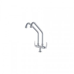 Aimer AMFC-1960A Double Spout Kitchen Pillar Sink Tap