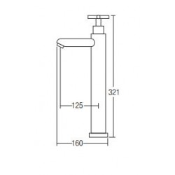 Aimer AMFC-2393 Basin Pillar Tap Tall