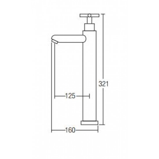 Aimer AMFC-2393 Basin Pillar Tap Tall