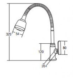 Aimer AMFC-3658H Flexible Hose Kitchen Pillar Sink Tap