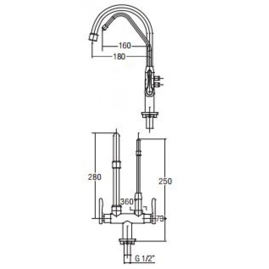 Aimer AMFC-3660F Kitchen Pillar Sink With Filter Tap